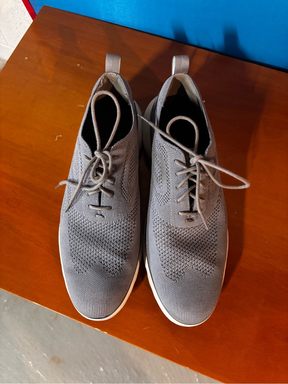 Cole Haan Men's Knit Lace-Up Sneakers - Gray